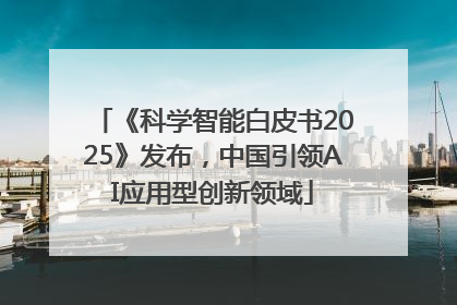 《科学智能白皮书2025》发布，中国引领AI应用型创新领域