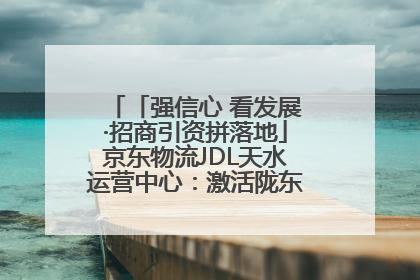 「强信心 看发展·招商引资拼落地」京东物流JDL天水运营中心：激活陇东南区域经济新引擎