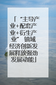 “主导产业+配套产业+衍生产业” 镇域经济创新发展释放强劲发展动能