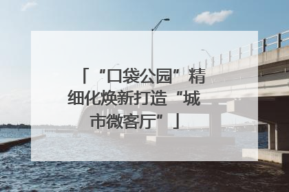 “口袋公园”精细化焕新打造“城市微客厅”