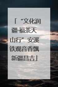 “文化润疆·福茶天山行”安溪铁观音香飘新疆昌吉