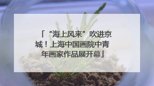 “海上风来”吹进京城！上海中国画院中青年画家作品展开幕