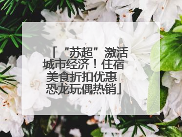 “苏超”激活城市经济！住宿美食折扣优惠 恐龙玩偶热销