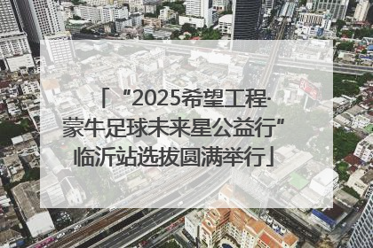 “2025希望工程·蒙牛足球未来星公益行”临沂站选拔圆满举行