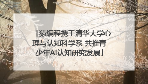 猿编程携手清华大学心理与认知科学系 共推青少年AI认知研究发展