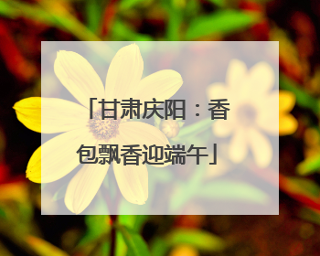 甘肃庆阳：香包飘香迎端午