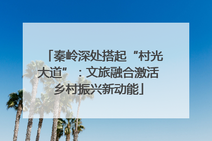 秦岭深处搭起“村光大道”：文旅融合激活乡村振兴新动能