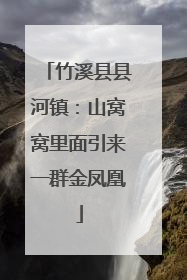 竹溪县县河镇：山窝窝里面引来一群金凤凰