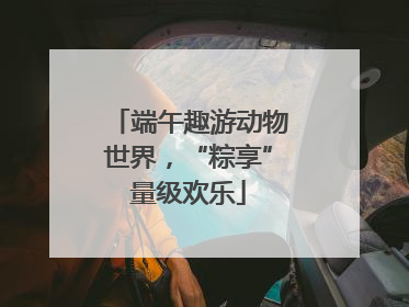 端午趣游动物世界，“粽享”量级欢乐