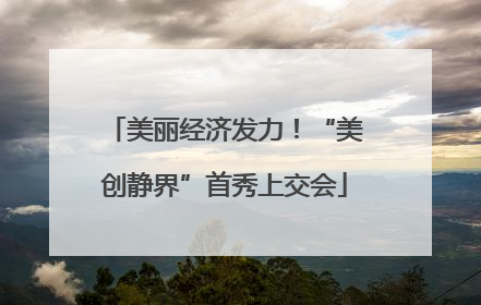 美丽经济发力！“美创静界”首秀上交会