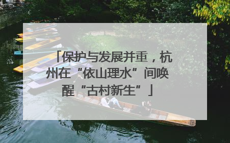 保护与发展并重，杭州在“依山理水”间唤醒“古村新生”