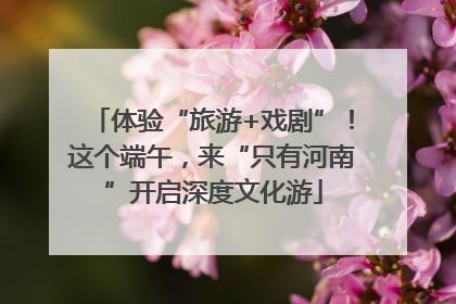 体验“旅游+戏剧”！这个端午，来“只有河南”开启深度文化游