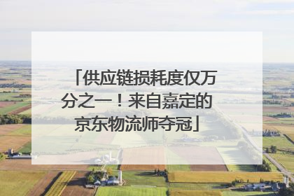 供应链损耗度仅万分之一！来自嘉定的京东物流师夺冠