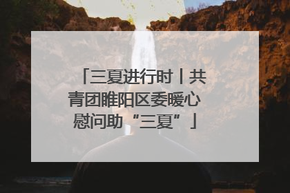 三夏进行时丨共青团睢阳区委暖心慰问助“三夏”