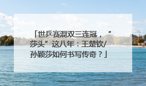 世乒赛混双三连冠，“莎头”这八年：王楚钦/孙颖莎如何书写传奇？
