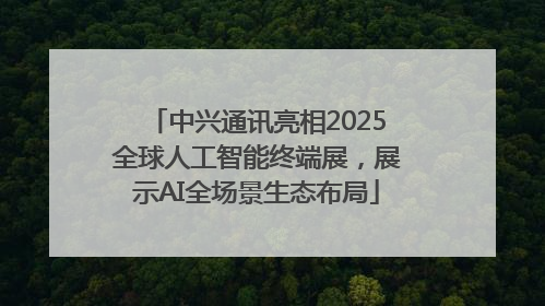 中兴通讯亮相2025全球人工智能终端展，展示AI全场景生态布局