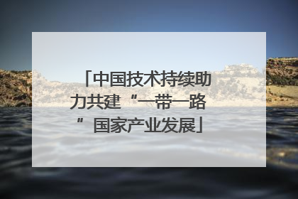 中国技术持续助力共建“一带一路”国家产业发展