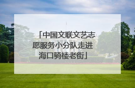 中国文联文艺志愿服务小分队走进海口骑楼老街
