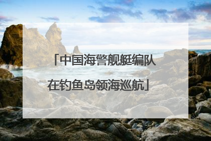 中国海警舰艇编队在钓鱼岛领海巡航