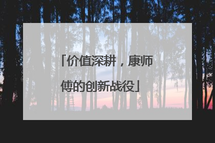 价值深耕，康师傅的创新战役