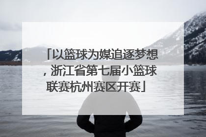 以篮球为媒追逐梦想，浙江省第七届小篮球联赛杭州赛区开赛