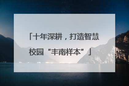 十年深耕，打造智慧校园“丰南样本”