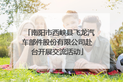 南阳市西峡县飞龙汽车部件股份有限公司赴台开展交流活动