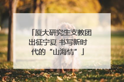 厦大研究生支教团出征宁夏 书写新时代的“山海情”
