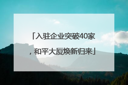 入驻企业突破40家，和平大厦焕新归来