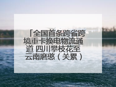 全国首条跨省跨境重卡换电物流通道 四川攀枝花至云南磨憨（关累）换电干线启动