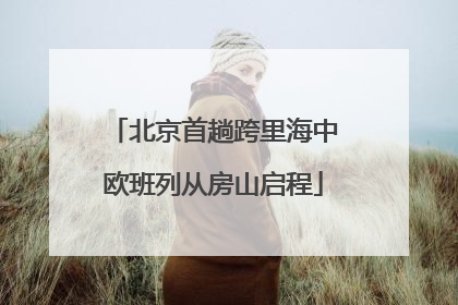 北京首趟跨里海中欧班列从房山启程