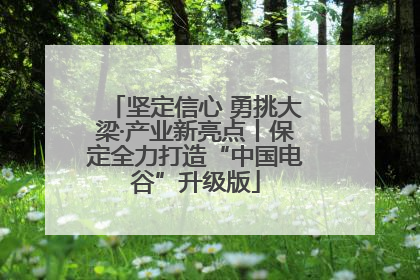 坚定信心 勇挑大梁·产业新亮点丨保定全力打造“中国电谷”升级版