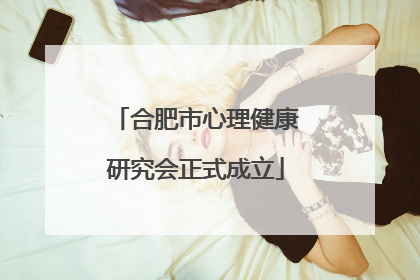 合肥市心理健康研究会正式成立