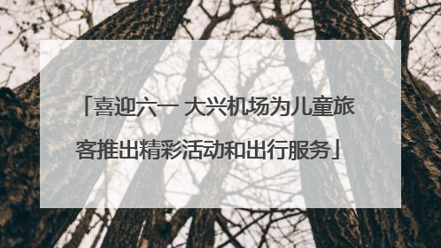 喜迎六一 大兴机场为儿童旅客推出精彩活动和出行服务