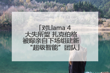 对Llama 4大失所望 扎克伯格被曝亲自下场组建新“超级智能”团队