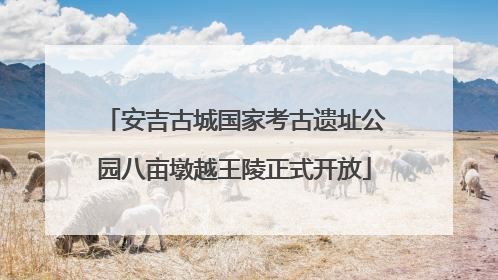安吉古城国家考古遗址公园八亩墩越王陵正式开放