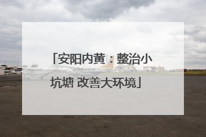 安阳内黄：整治小坑塘 改善大环境
