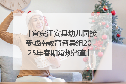 宜宾江安县幼儿园接受城南教育督导组2025年春期常规督查