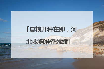 夏粮开秤在即，河北收购准备就绪
