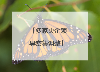 多家央企领导密集调整