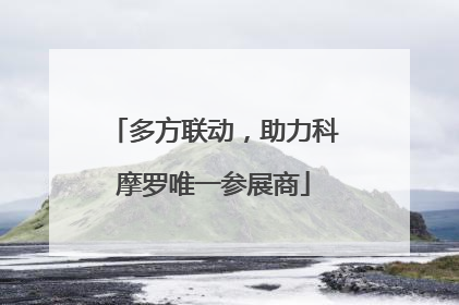 多方联动，助力科摩罗唯一参展商