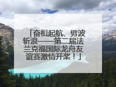 奋楫起航、劈波斩浪——第二届法兰克福国际龙舟友谊赛激情开桨！