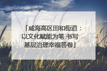威海高区田和街道：以文化赋能为笔 书写基层治理幸福答卷