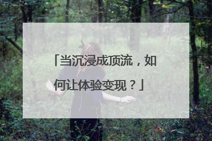 当沉浸成顶流，如何让体验变现？