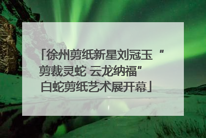徐州剪纸新星刘冠玉“剪裁灵蛇 云龙纳福” 白蛇剪纸艺术展开幕