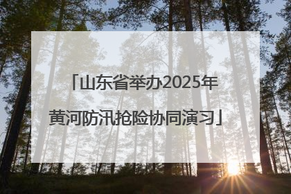 山东省举办2025年黄河防汛抢险协同演习