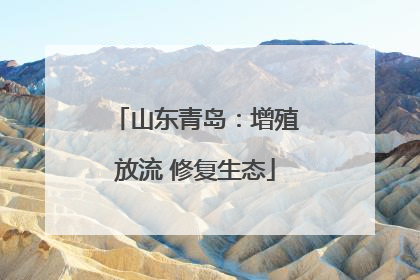 山东青岛：增殖放流 修复生态