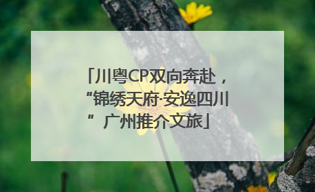 川粤CP双向奔赴，“锦绣天府·安逸四川”广州推介文旅