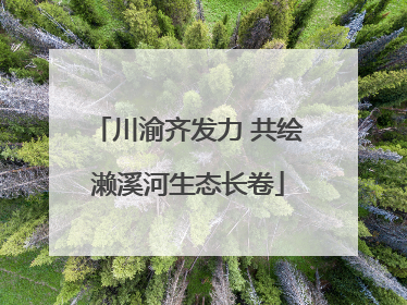 川渝齐发力 共绘濑溪河生态长卷