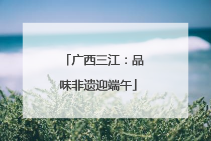 广西三江：品味非遗迎端午